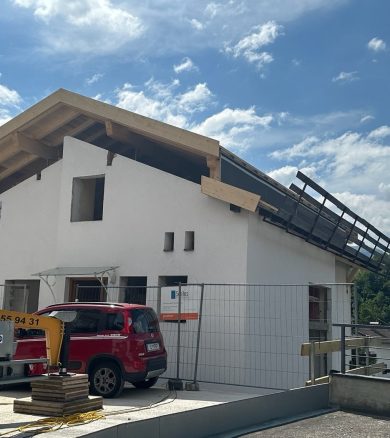 BV Parkdeck, Stützmauer und Umbau Axams